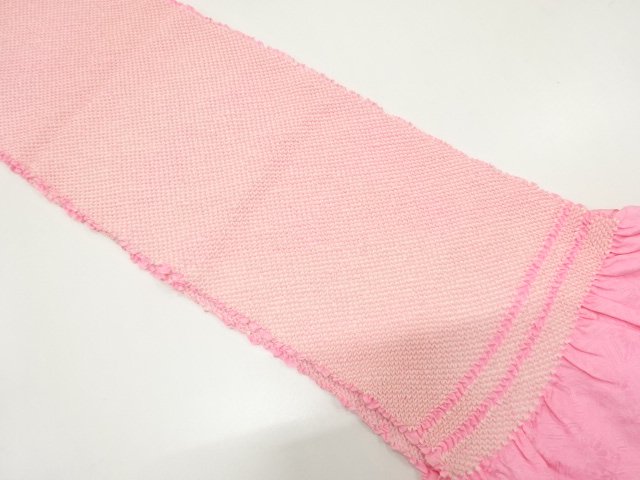 JAPANESE KIMONO / OBIAGE FOR FURISODE / SILK / SHIBORI